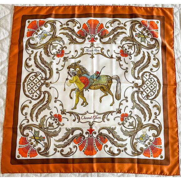 Hermès Silk Cheval Turc 90 Scarf - Picture 1 of 5